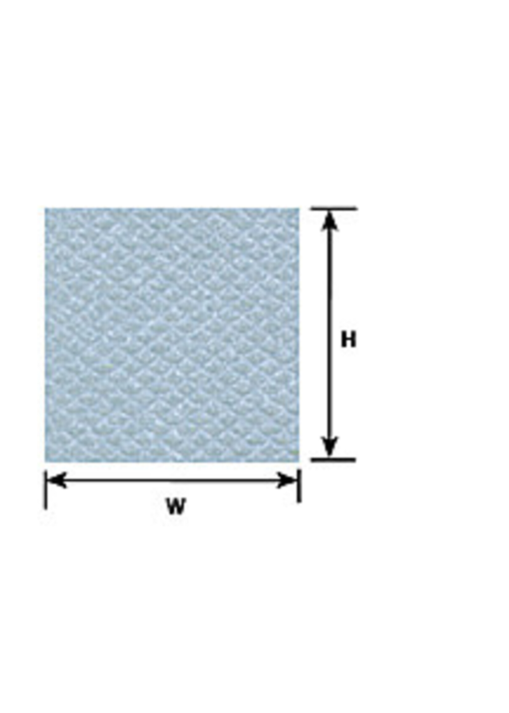 Plastruct PLA91650 Scalloped Edge Tile Sheet