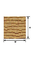 Plastruct PLA91655 Wood Shake Shingle Sheet