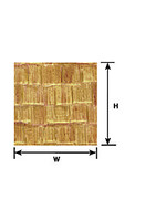 Plastruct PLA91659 Wood Shake Shingle Sheet