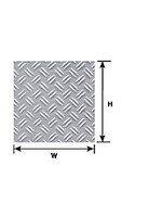 Plastruct PLA91683 Double Diamond Plate Sheet