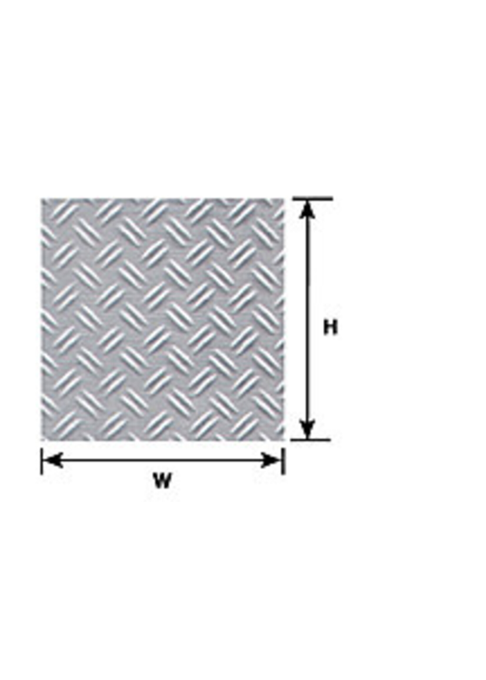 Plastruct PLA91683 Double Diamond Plate Sheet