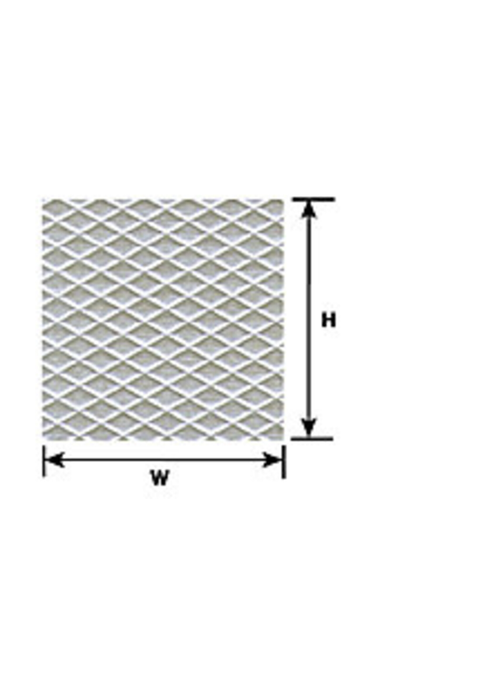 Plastruct PLA91704 Tread Plate Sheet
