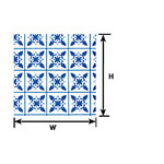 Plastruct PLA91862 Blue Square Tile (2pc)