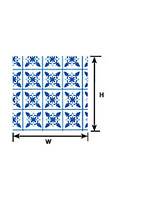 Plastruct PLA91862 Blue Square Tile (2pc)