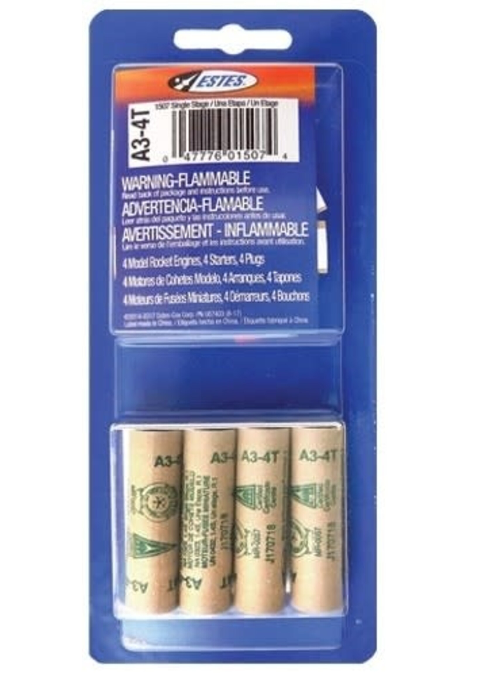 Estes ***zzEST1507 A3-4T Mini Engine (4pc)