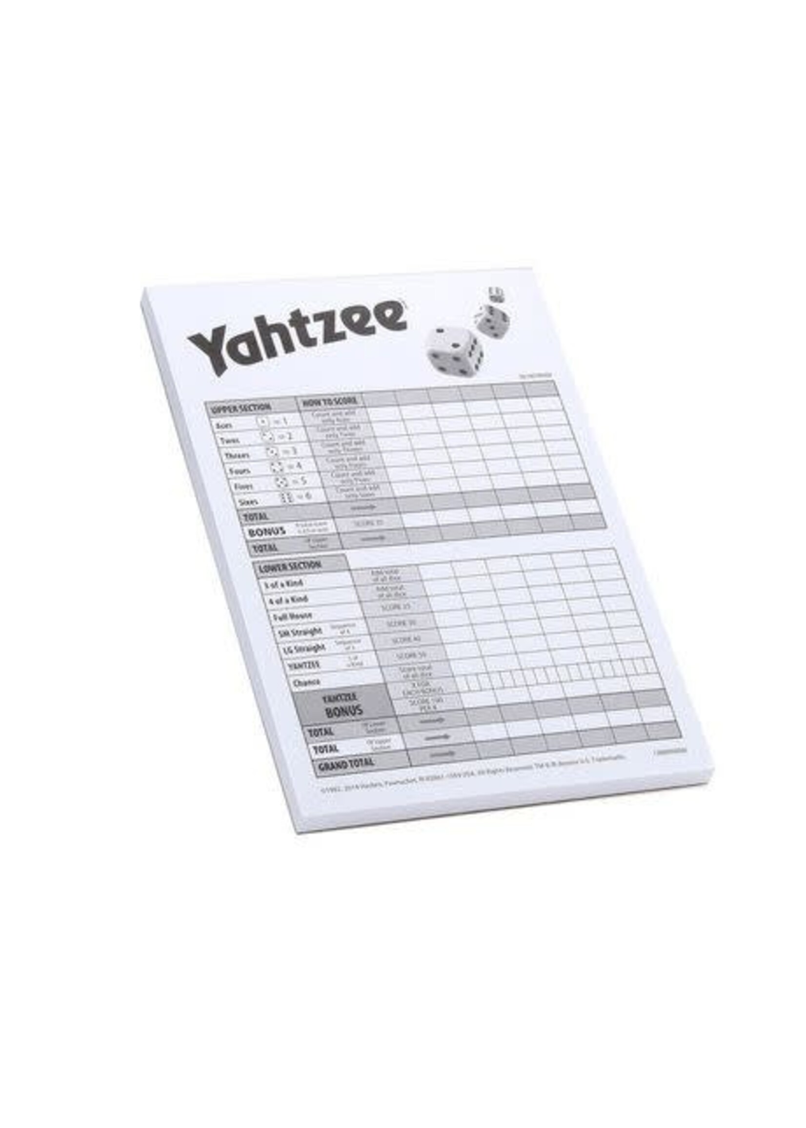 Yahtzee Score Pads