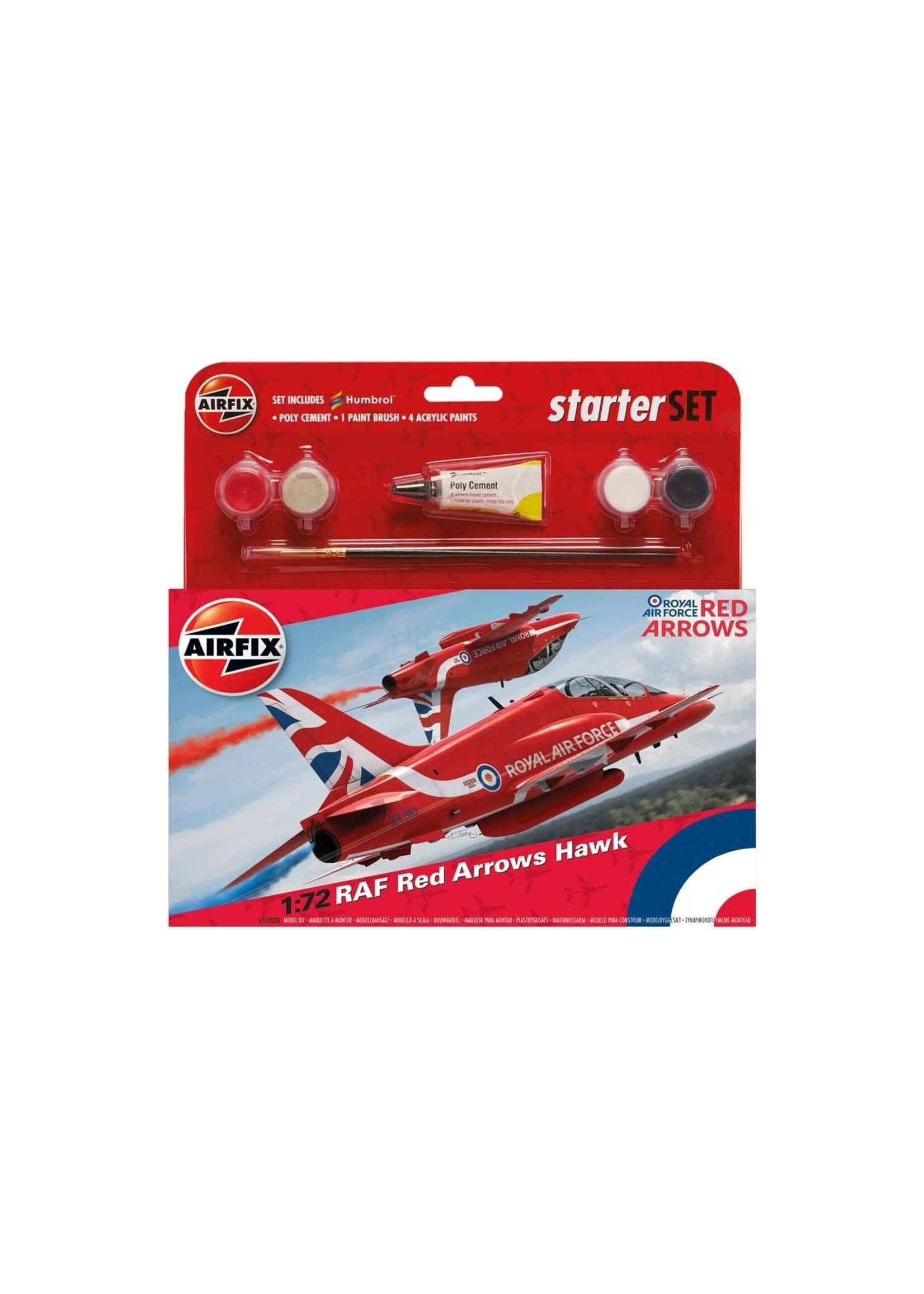 Airfix AIR55202 Red Arrows Hawk Starter Gift Set (1/72)