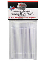 Alpha Precision Abrasives ALP1303 Superfine White Micro Brushes (25pc)