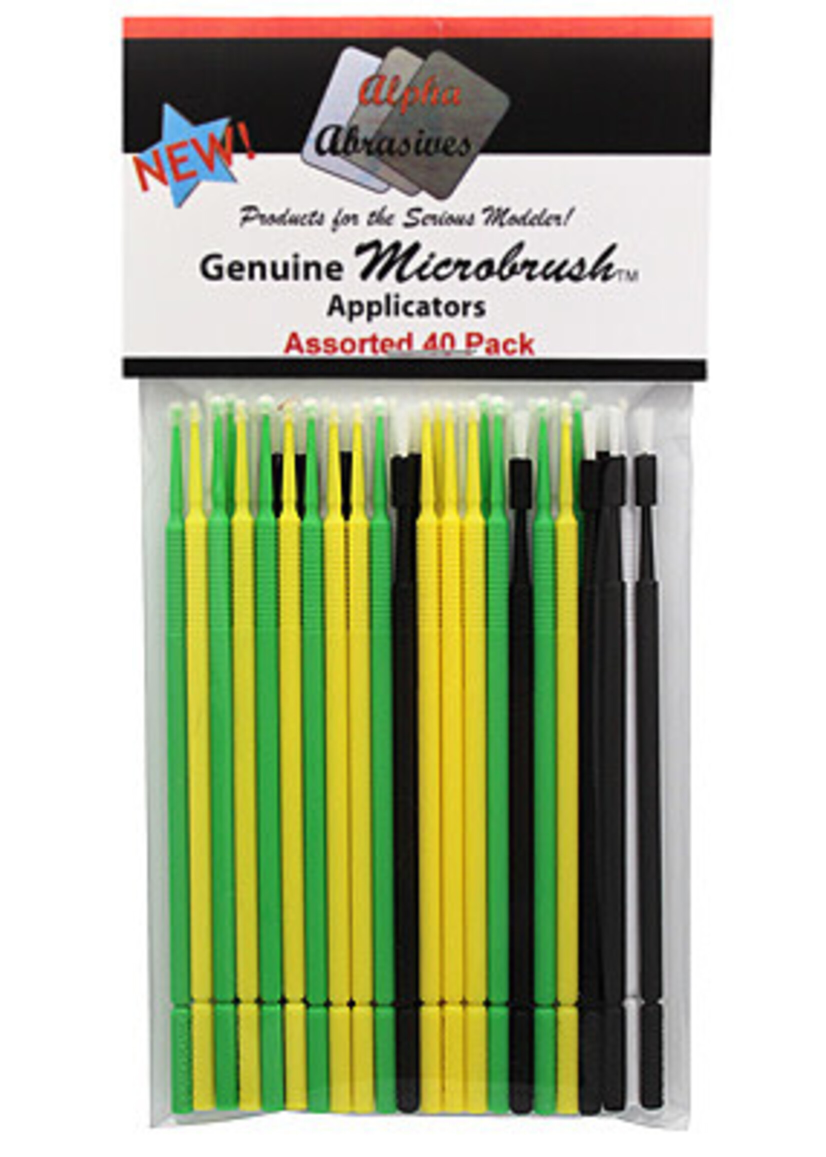 Alpha Precision Abrasives ALP1400 Assorted Micro Brushes (40pc)
