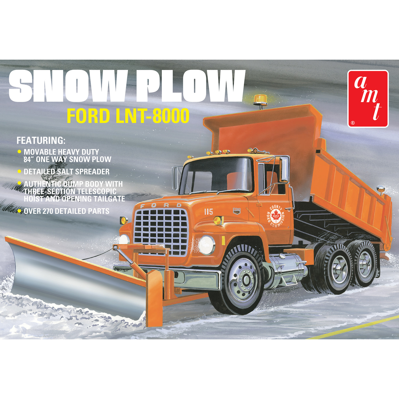 AMT AMT1178 Ford LNT-8000 Snow Plow (1/25)