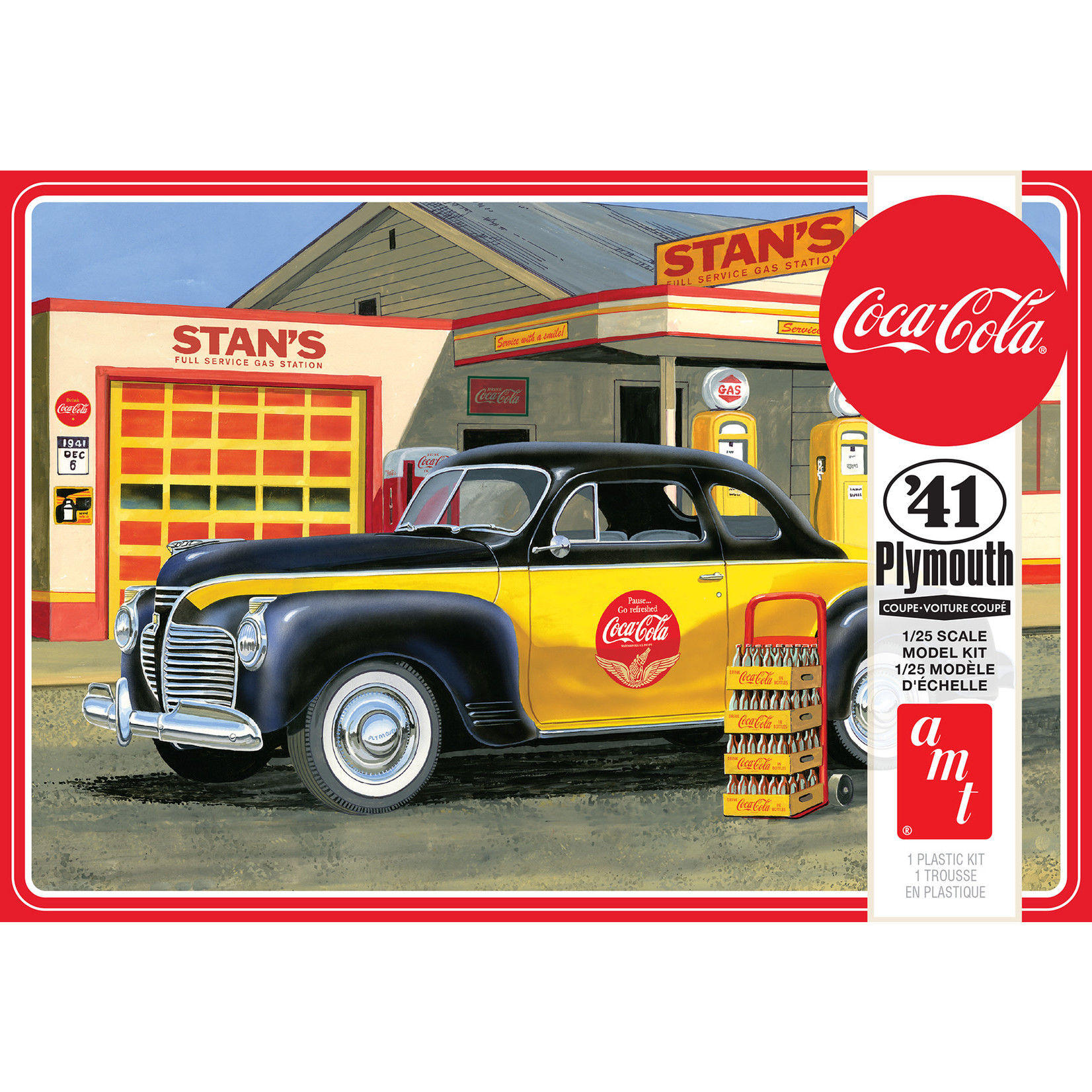 AMT AMT1197 1941 Plymouth Coupe - Coca-Cola (1/25)