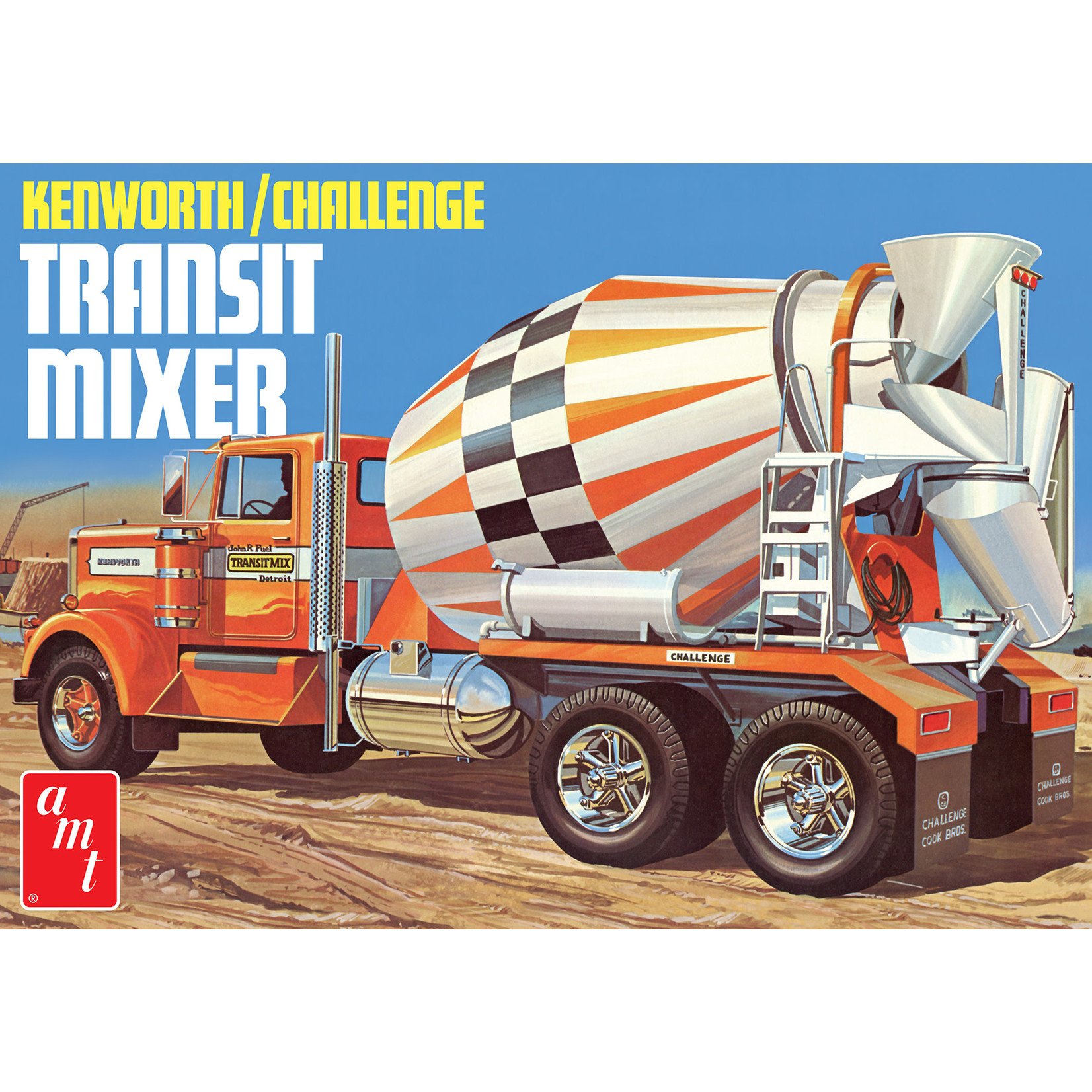AMT ***AMT1215 Kenworth Challenge Transit Cement Mixer (1/25) (Discontinued)