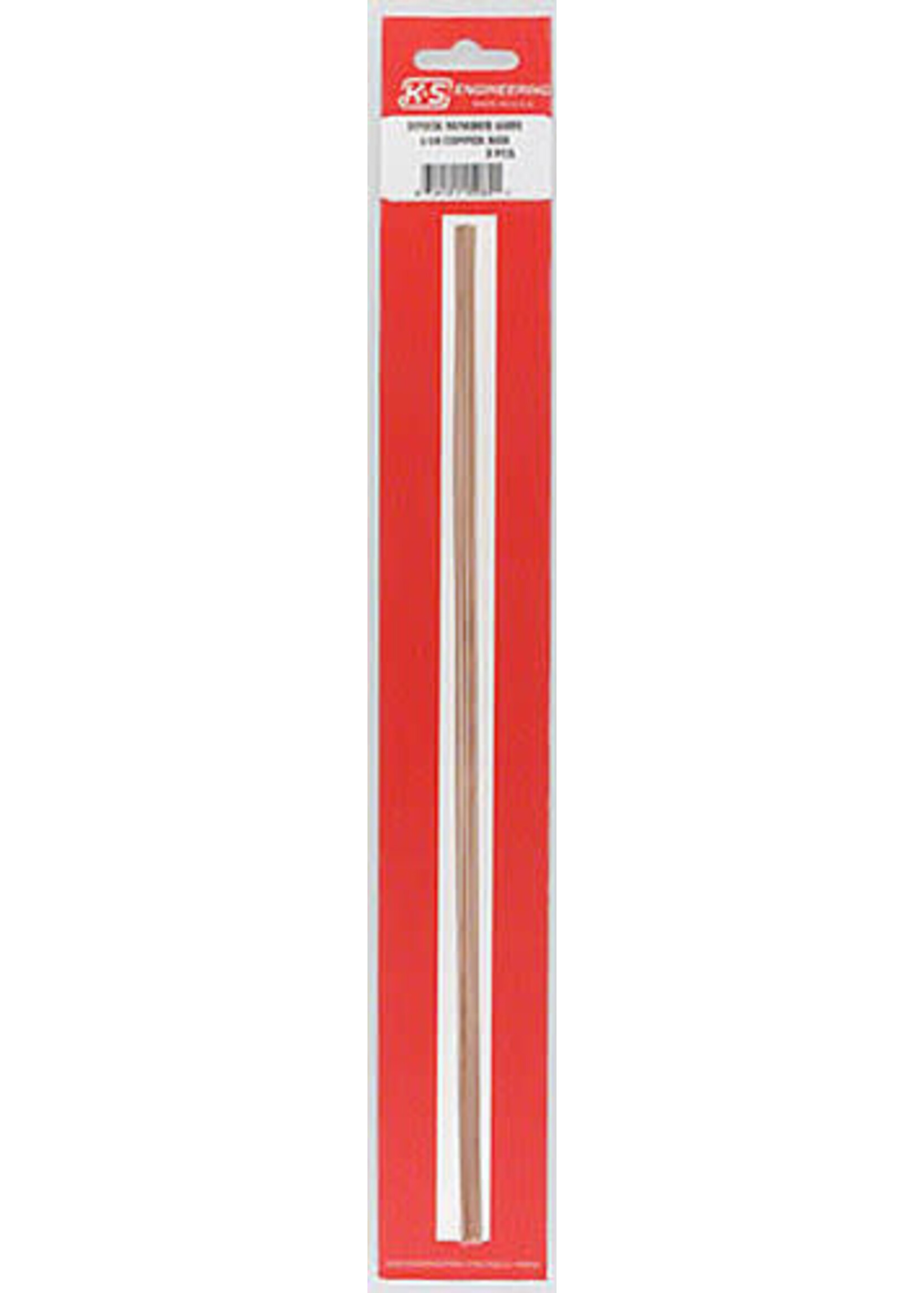 K&S Metals KSE5062 1/16 Copper Rod 5pk