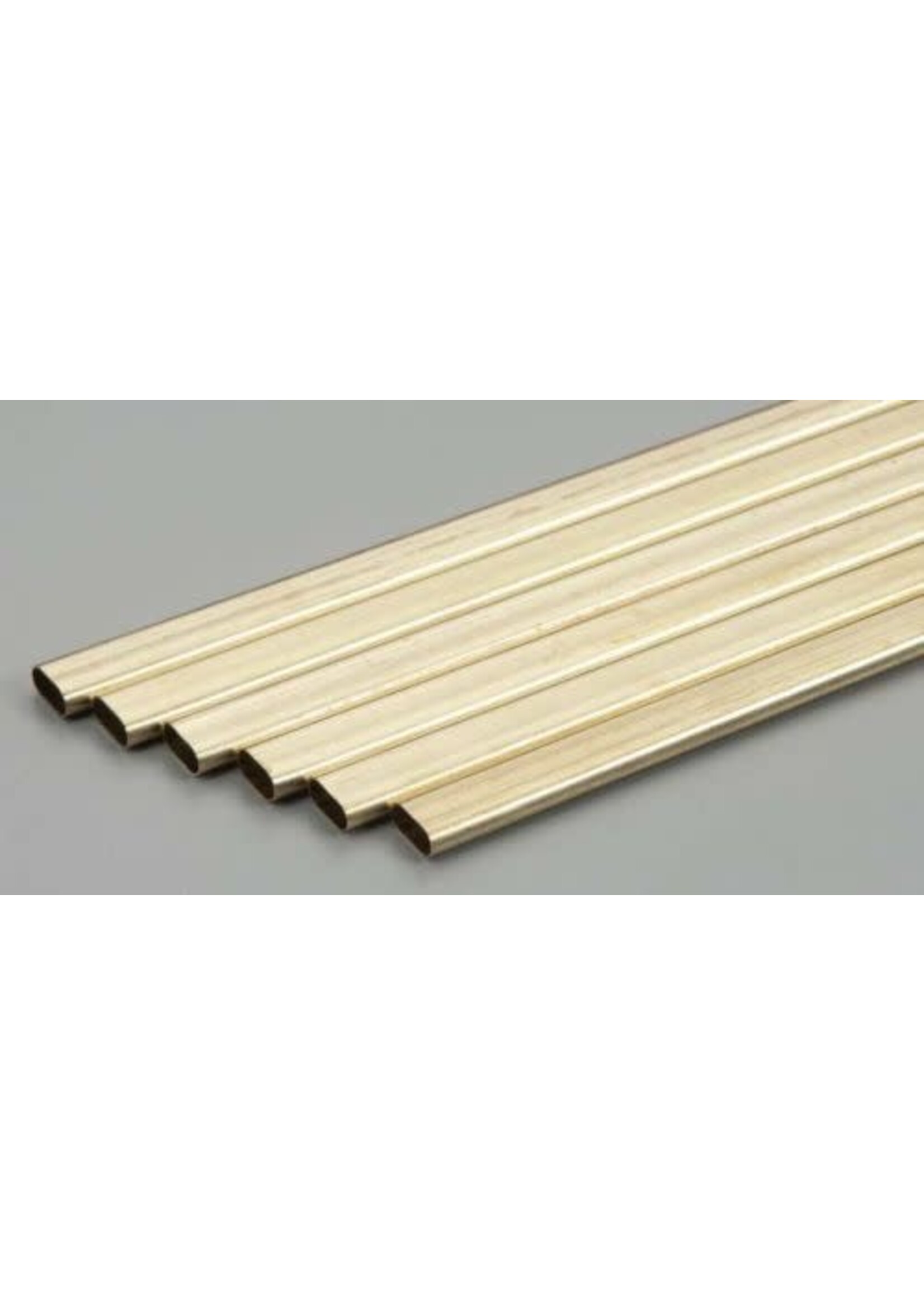 K&S Metals KSE5095 Large Brass Oval Tube