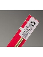 K&S Metals KSE8122 SM Brass Streamline Tube (1pc)