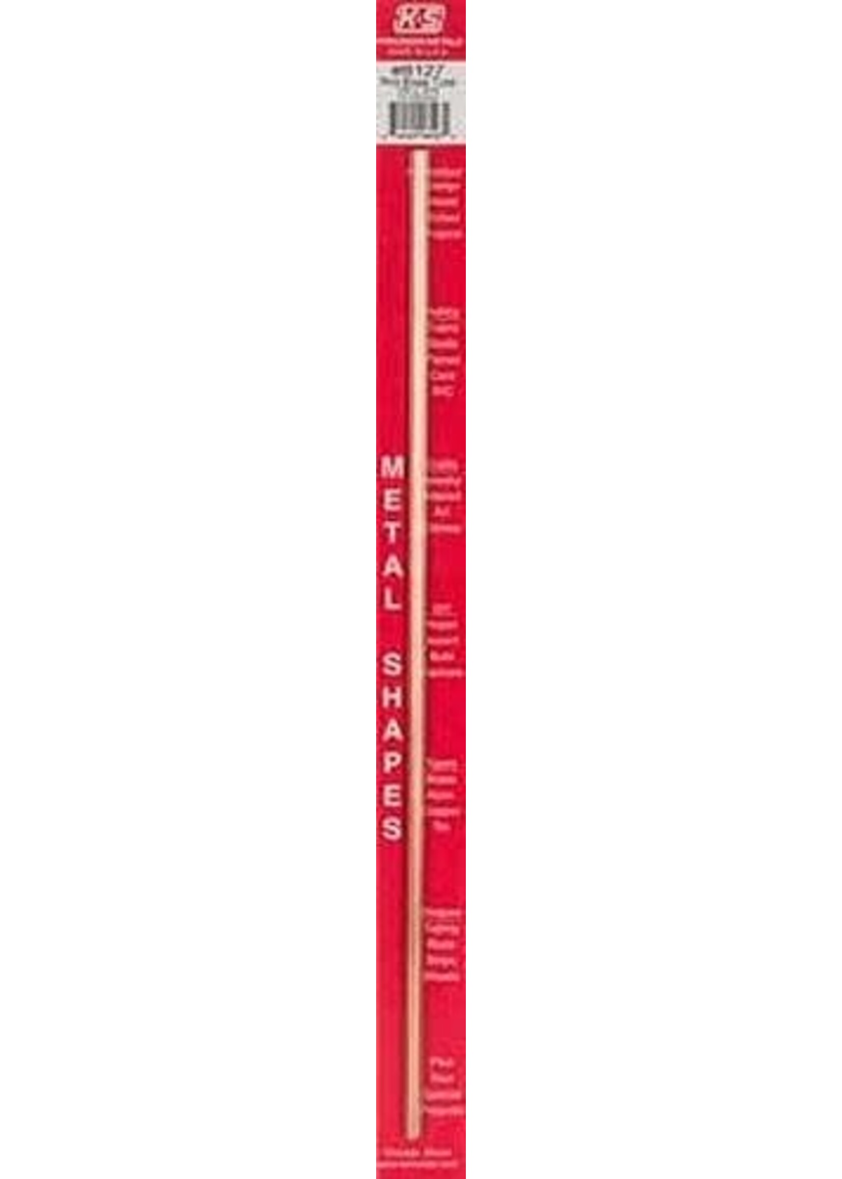 K&S Metals KSE8127 1/8" OD Round Brass Tube