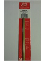 K&S Metals KSE8129 3/16'' OD Roundbrass Tube (1Pc/Card)
