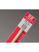 K&S Metals KSE8131 1/4 Round Brass Tube