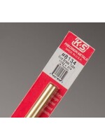 K&S Metals KSE8134 11/32 OD Round Brass Tube (1pc)