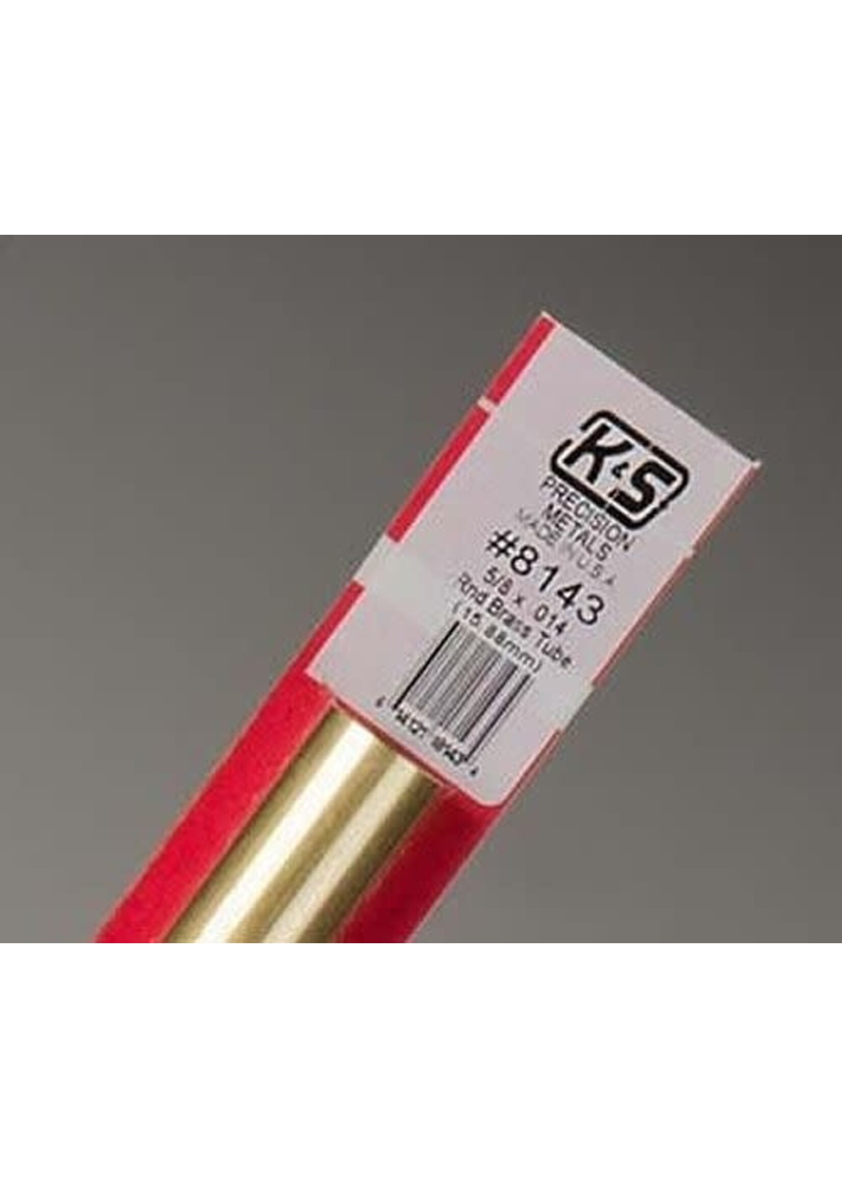 K&S Metals KSE8143 5/8 Round Brass Tube