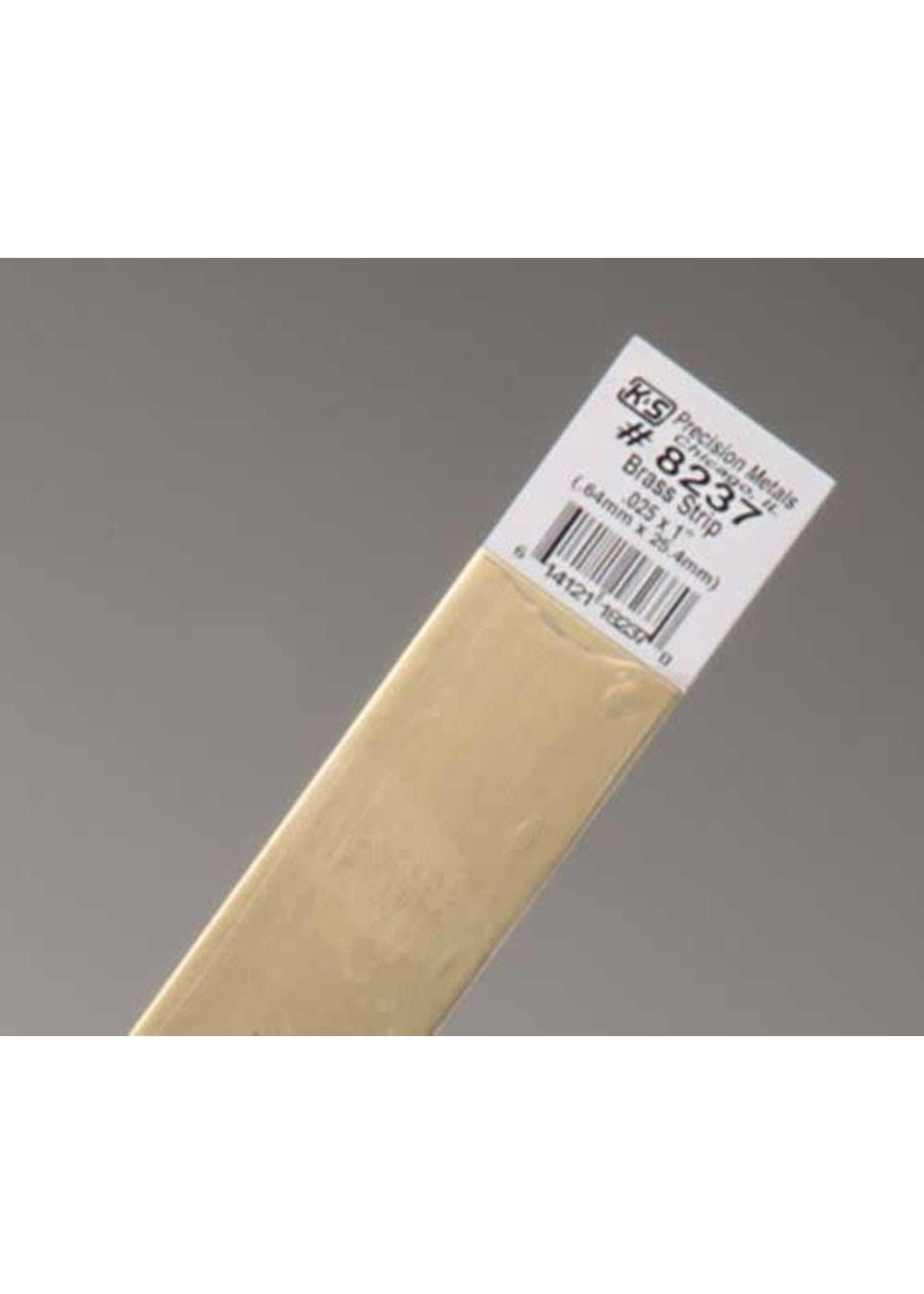 K&S Metals KSE8237 .025x1 Brass Strip