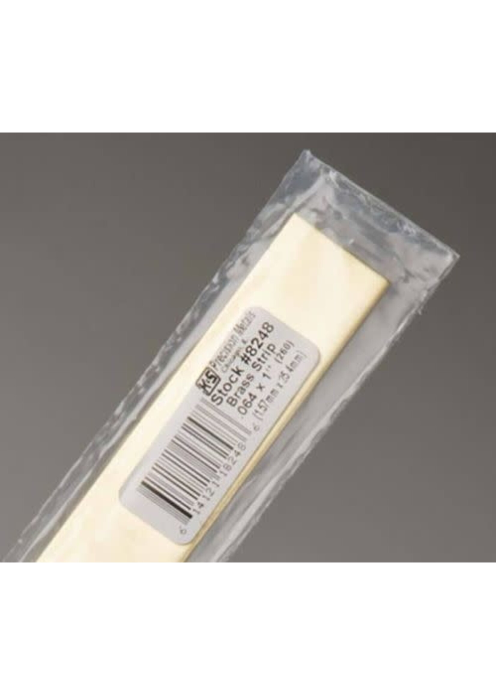 K&S Metals KSE8248 .064x1" Brass Strip (1pc)