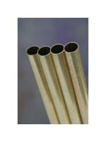 K&S Metals KSE9825 7mm OD Wall Round Brass Tube (2pc)