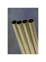 K&S Metals KSE9827 9mm OD Wall Round Brass Tube (1pc)