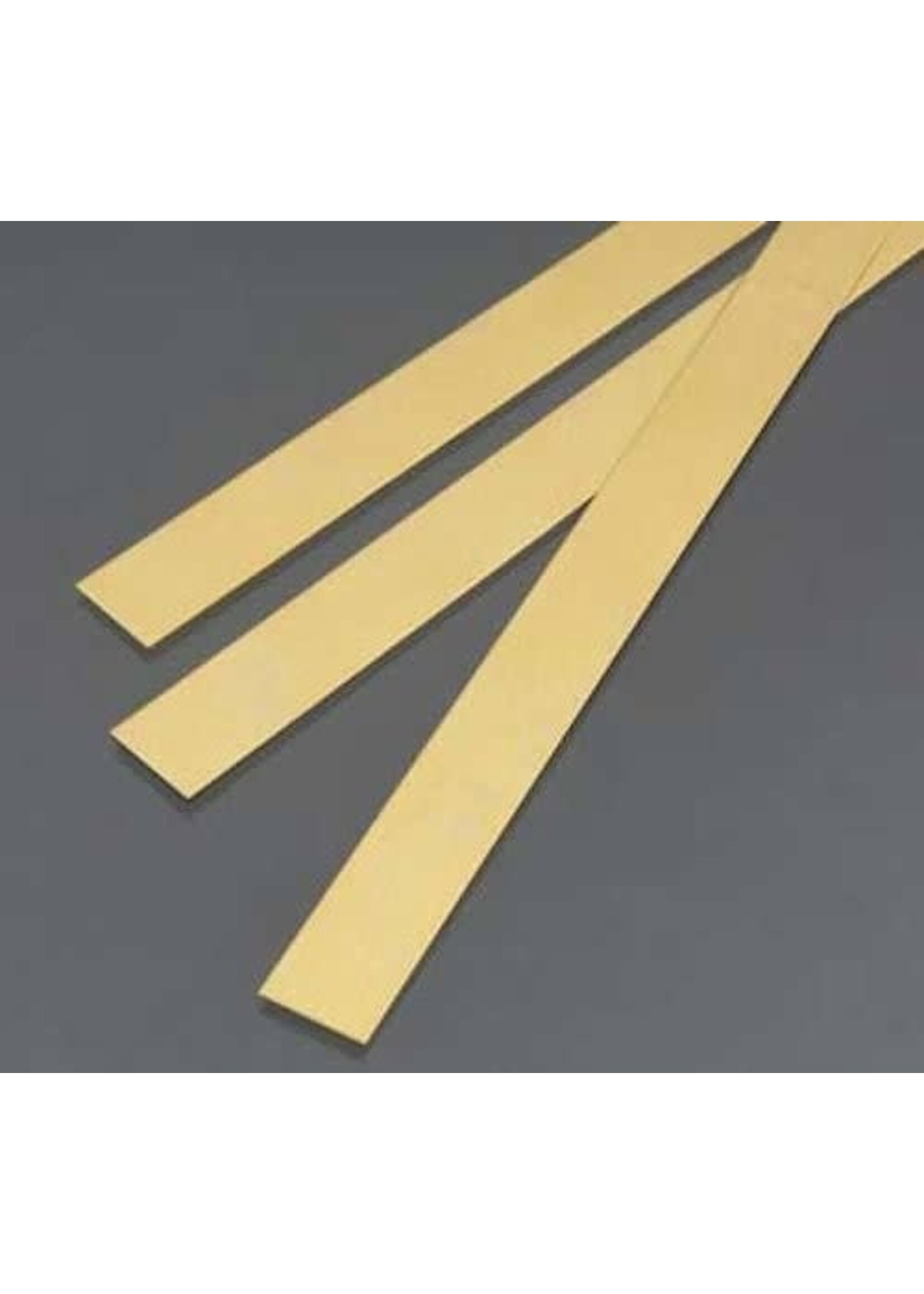 K&S Metals KSE9841 .5x12mm Brass Strip (3pc)