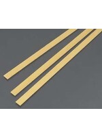K&S Metals KSE9840 .5x6mm Brass Strip (3pc)