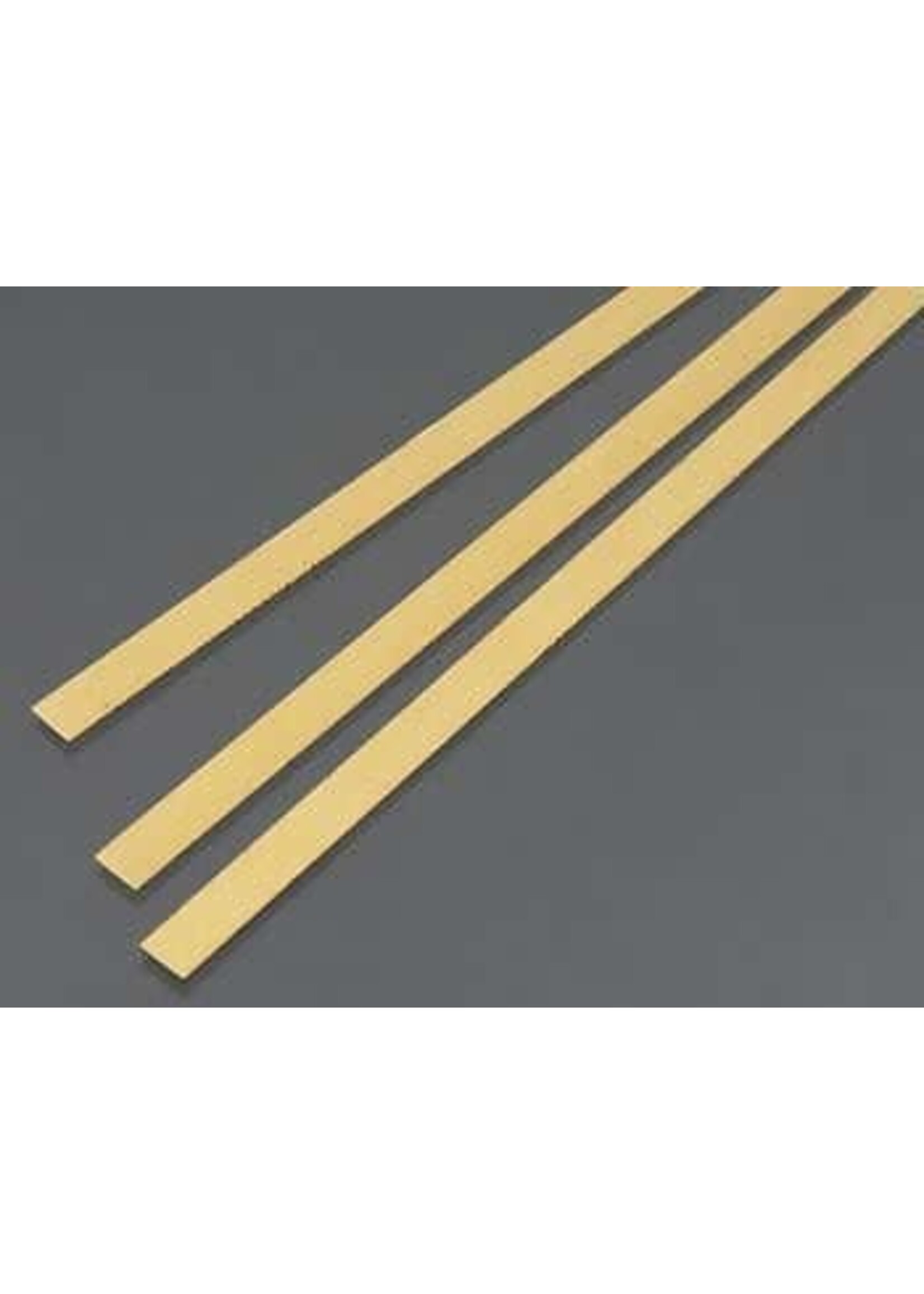 K&S Metals KSE9840 .5x6mm Brass Strip (3pc)