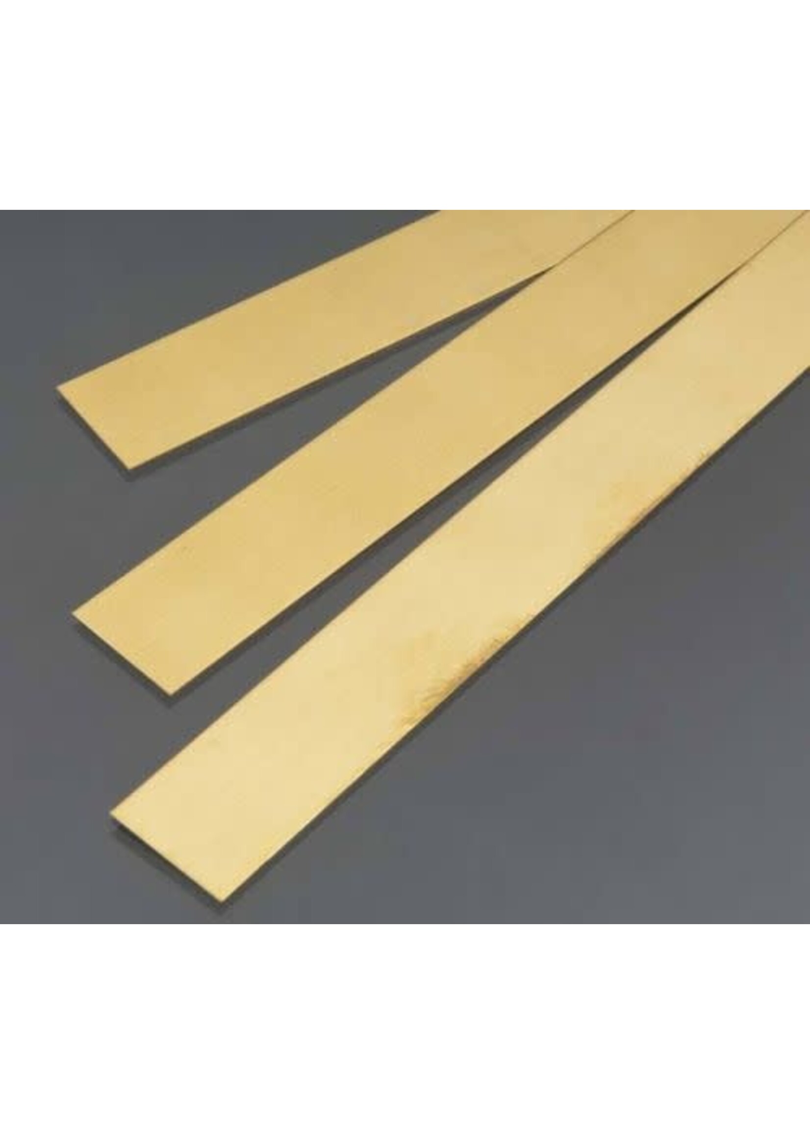 K&S Metals KSE9842 .5x18mm Brass Strip (3pc)