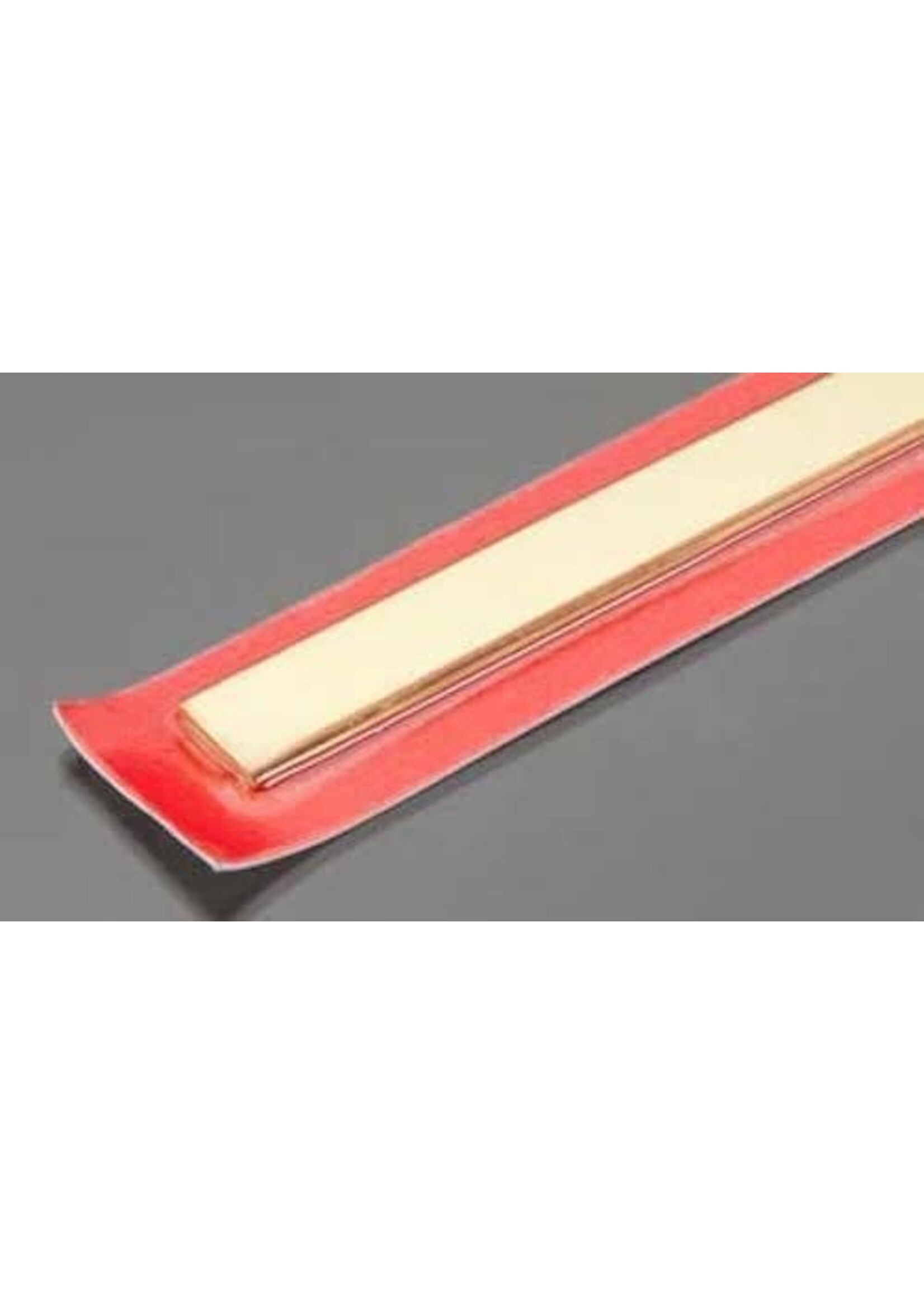 K&S Metals KSE9844 1x12mm Brass Strip (3pc)