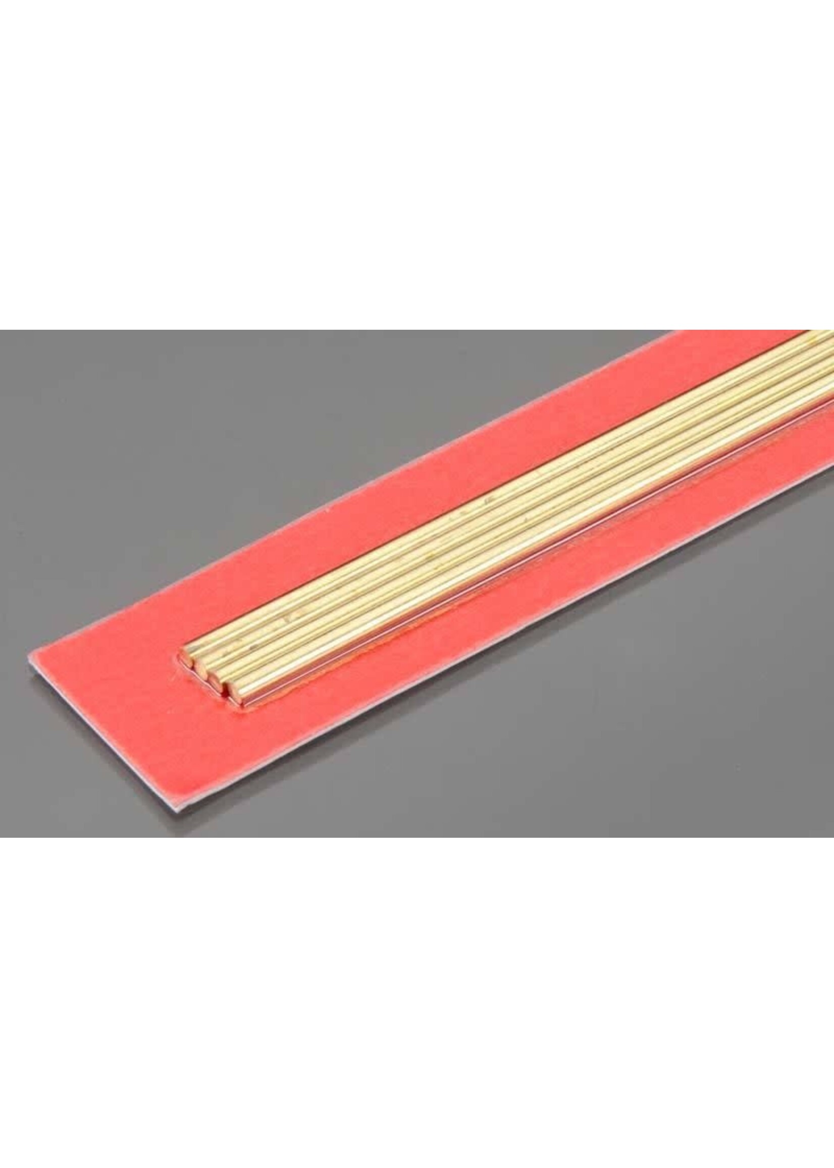 K&S Metals KSE9864 2.5 mm Round Brass Rod (4p)