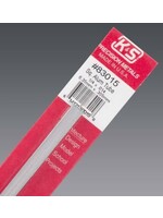 K&S Metals KSE83015 1/4x.014 Square Aluminum Tube (1pc)