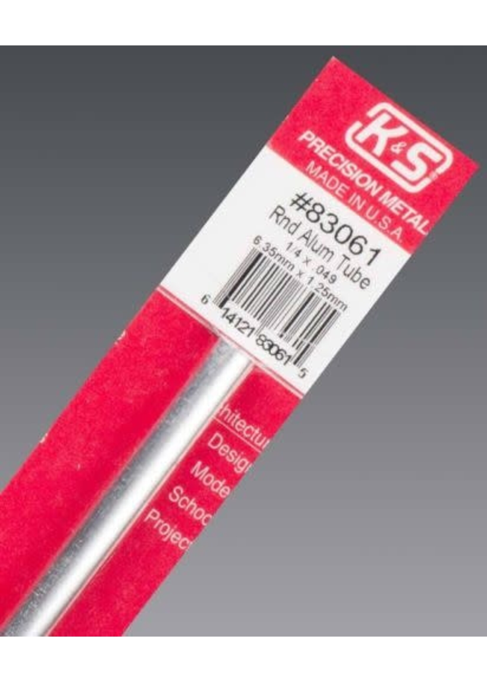 K&S Metals KSE83061 Aluminum Round Tube