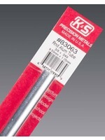K&S Metals KSE83063 3/8x.049 Round Aluminum Tube (1pc)