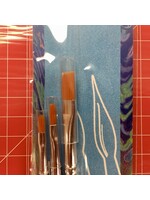 PMX PMXHFS1 Hobby Flat Brush Set #1 (3pc)