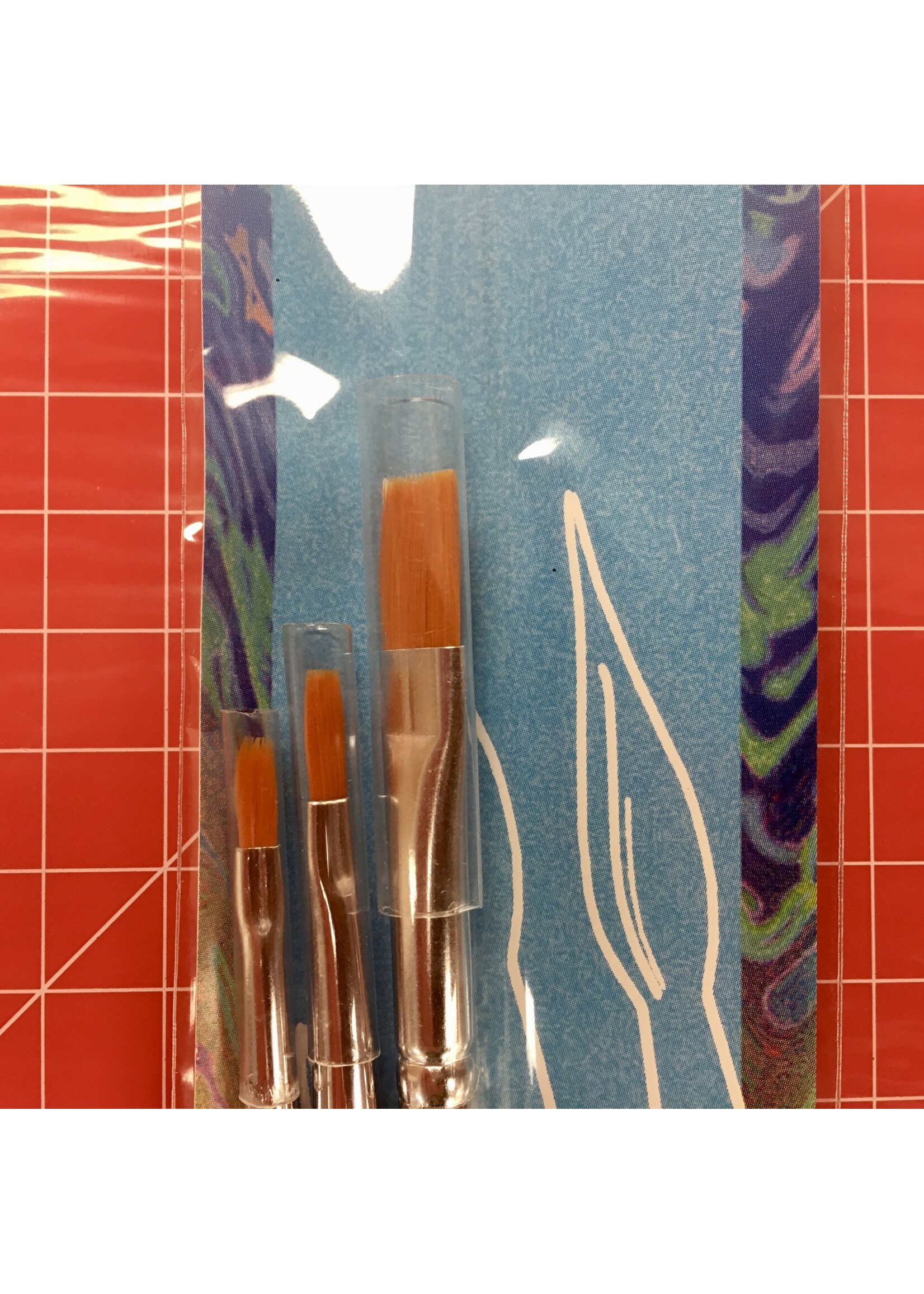 PMX PMXHFS1 Hobby Flat Brush Set #1 (3pc)