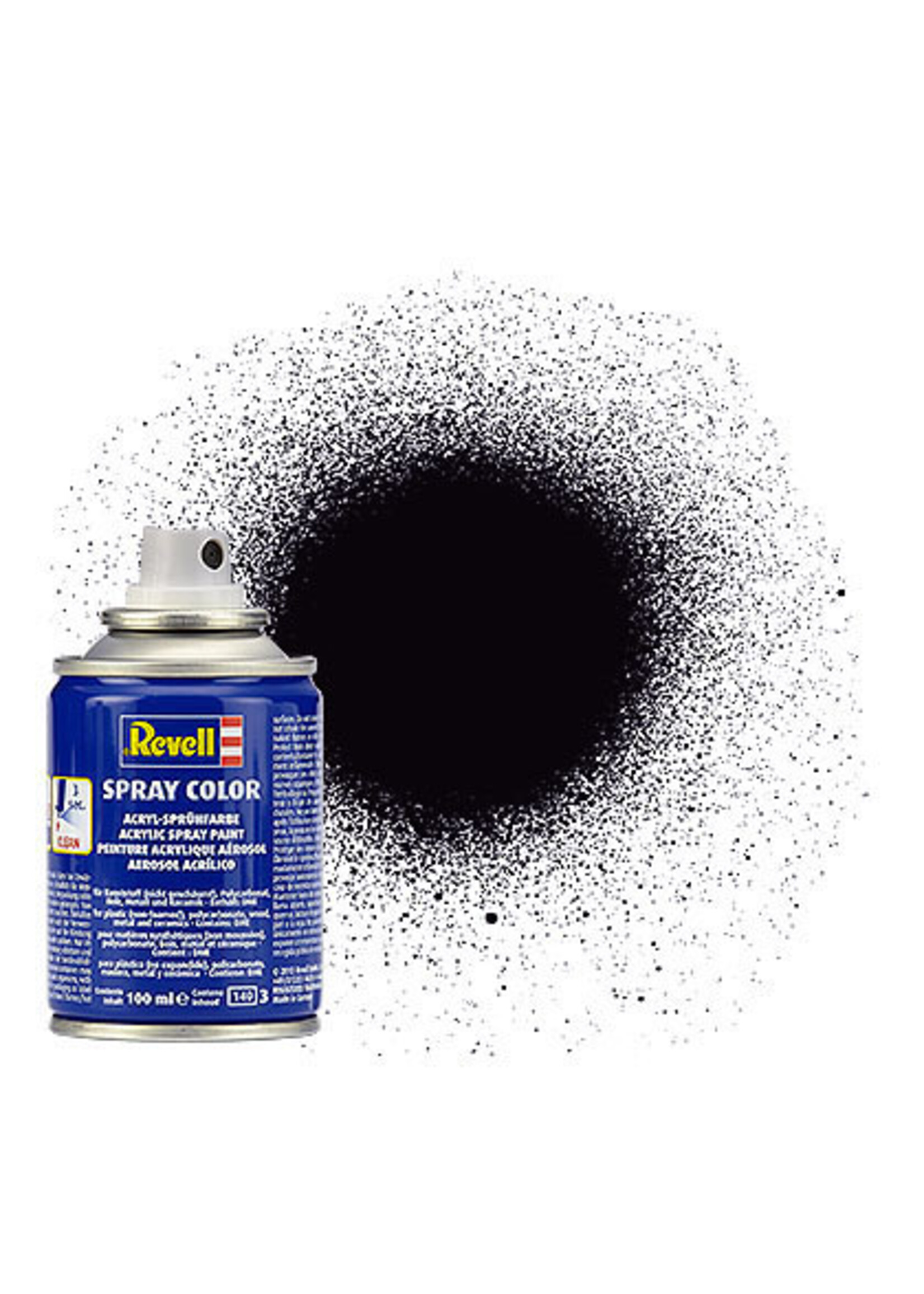 Revell RVG34108 Black Matte Spray (100ml)