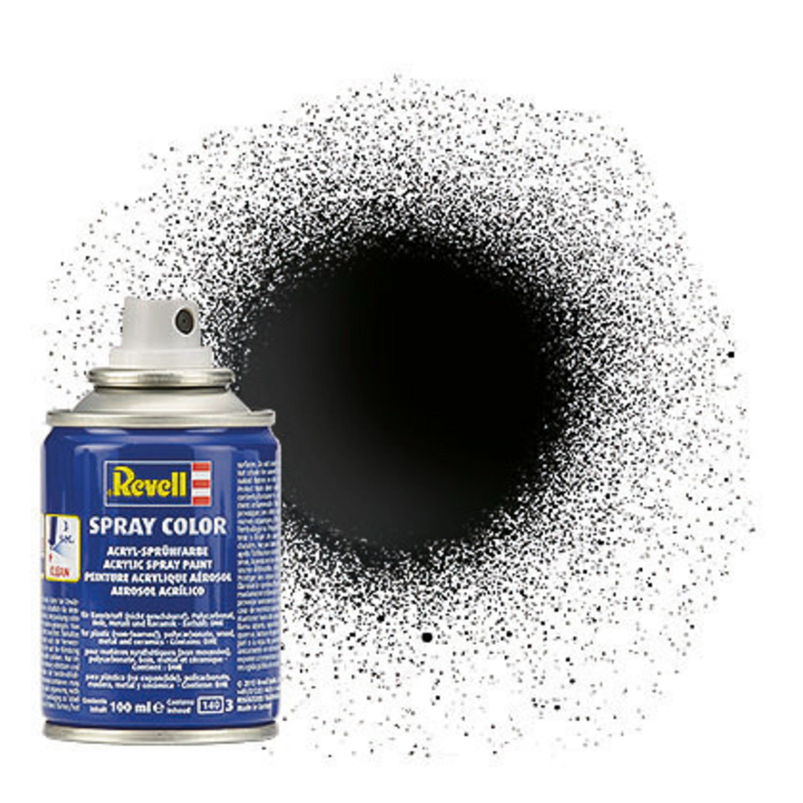 Revell RVG34107 Black Gloss Spray (100ml)