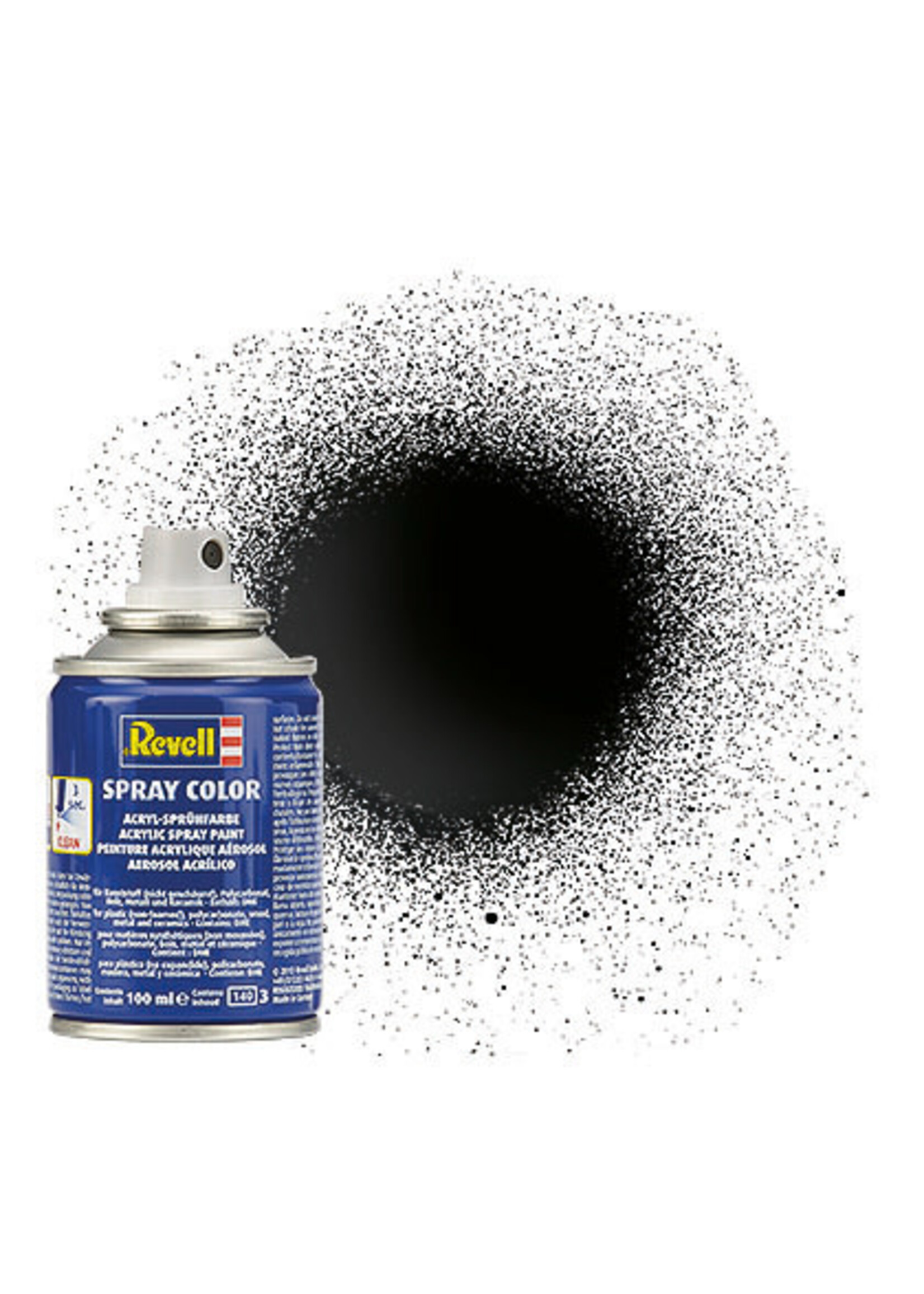 Revell RVG34107 Black Gloss Spray (100ml)