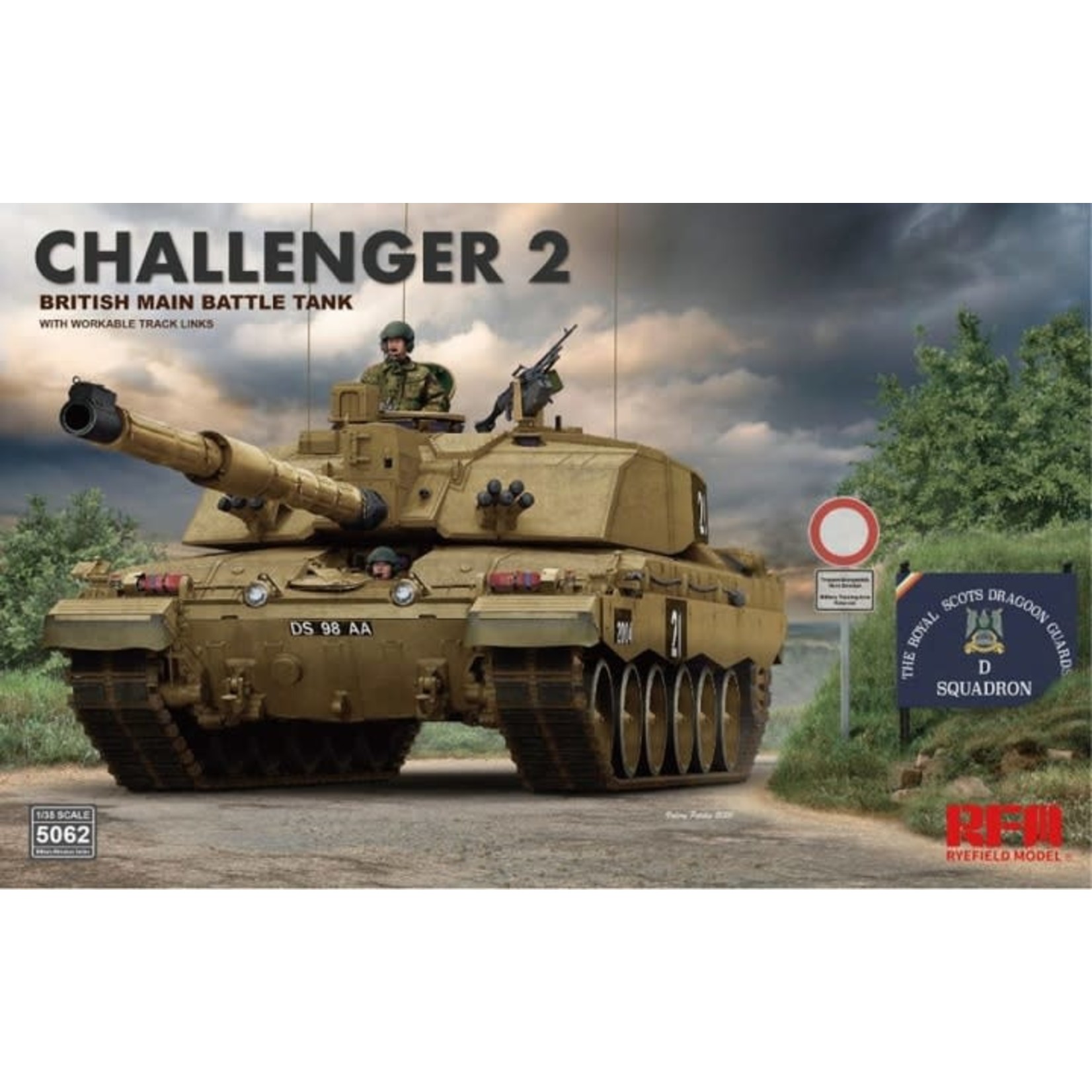 Rye Field Model RFMRM5062 Challenger 2 with Workable Track Links (1/35)