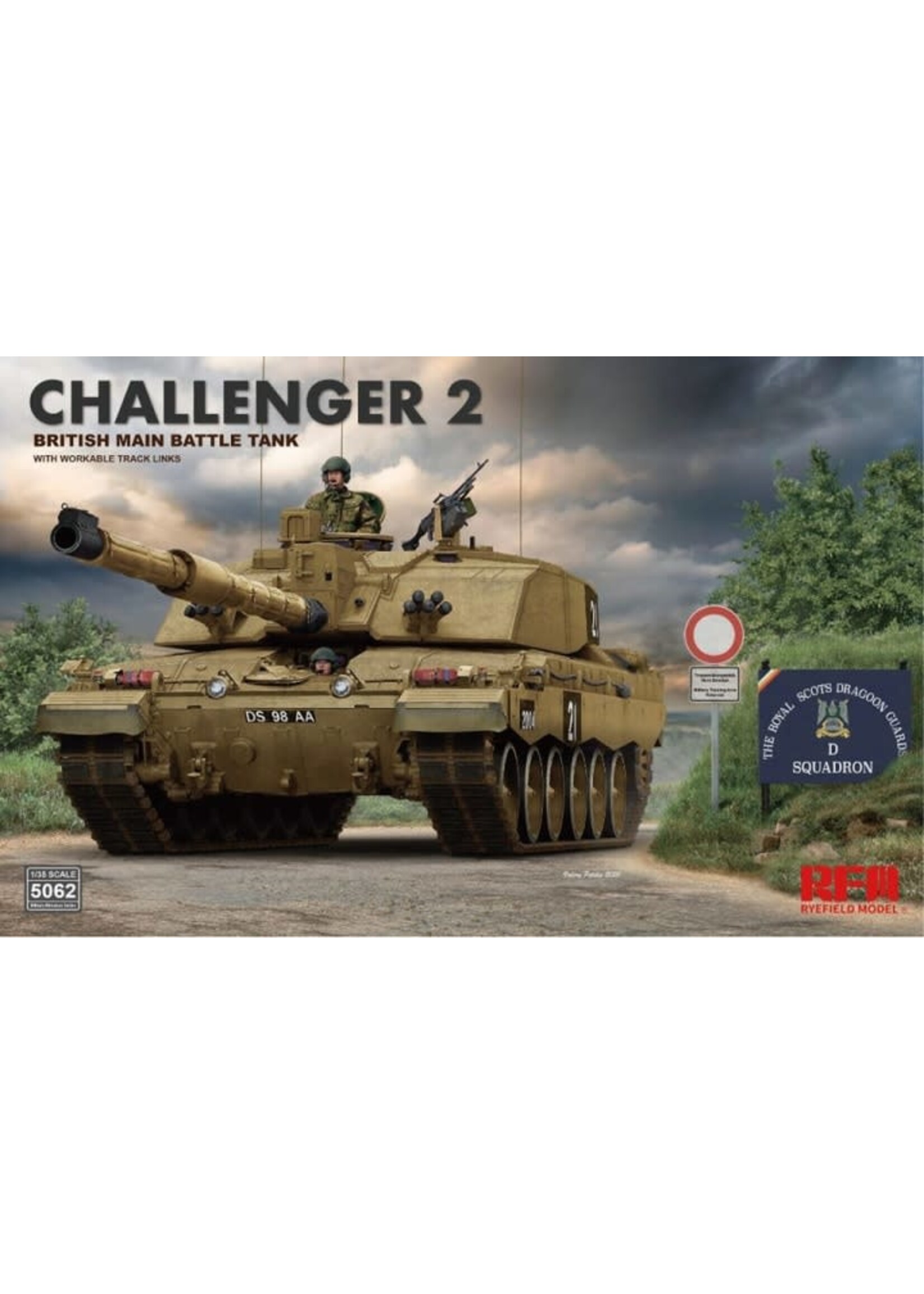 Rye Field Model RFMRM5062 Challenger 2 with Workable Track Links (1/35)