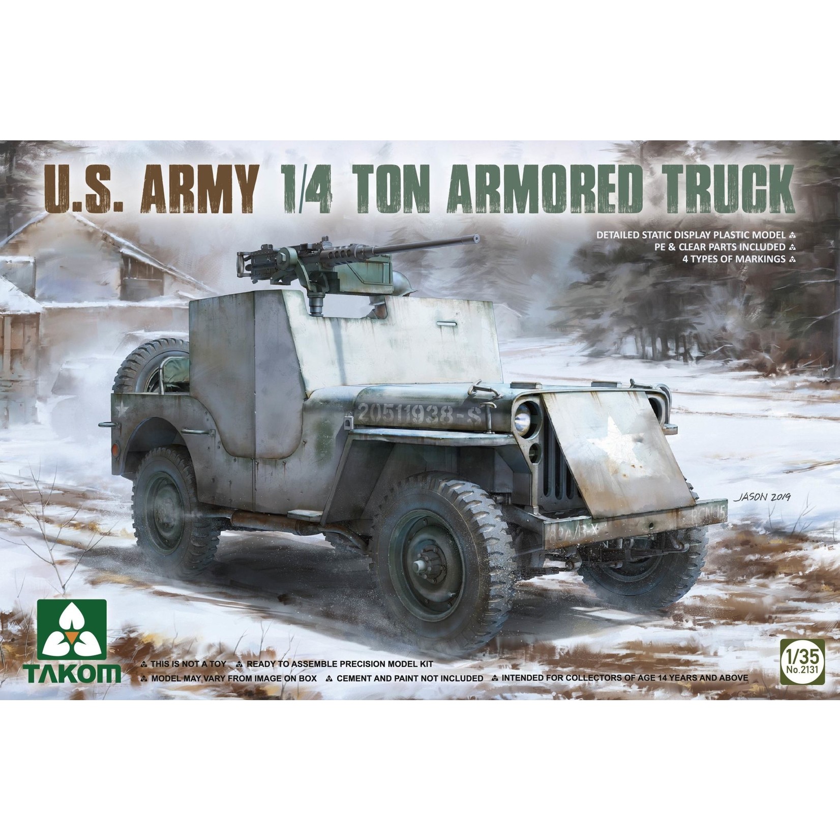 Takom TAK2131: US Army 1/4t Armored Truck(1/35)