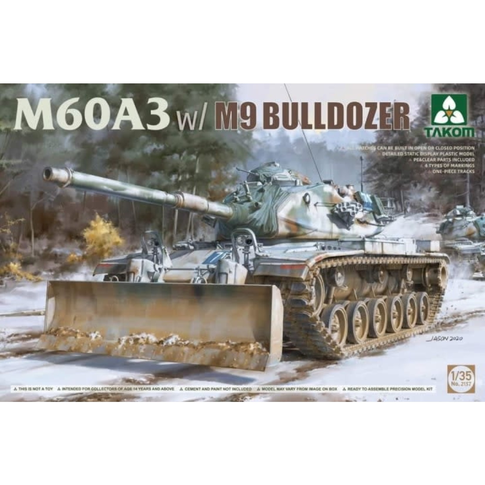 Takom TAK2137: M60A3 w/M9 Bulldozer