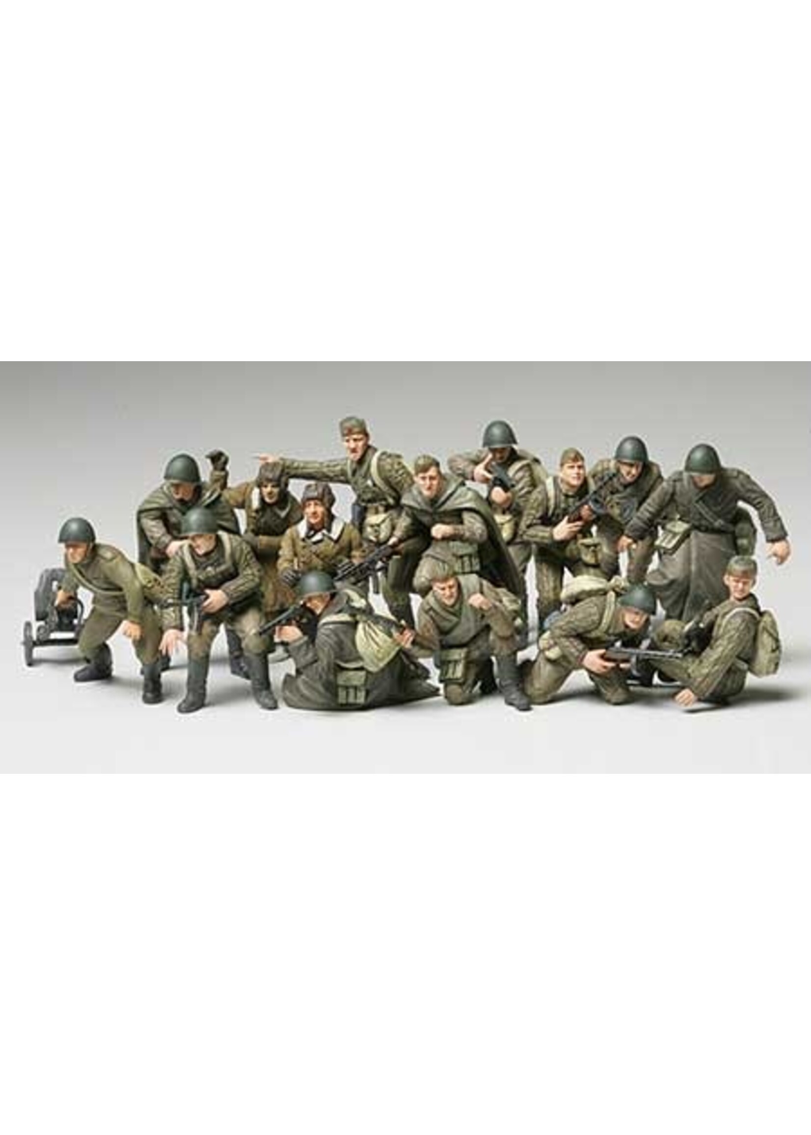Tamiya ***TAM32521: WWII Russian Infantry & Tank Crew Set(1/48)