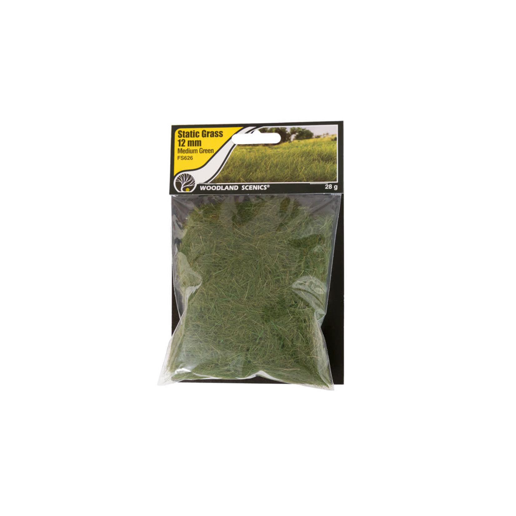 Woodland Scenics WOO626 Med.Green 12mm Static Grass