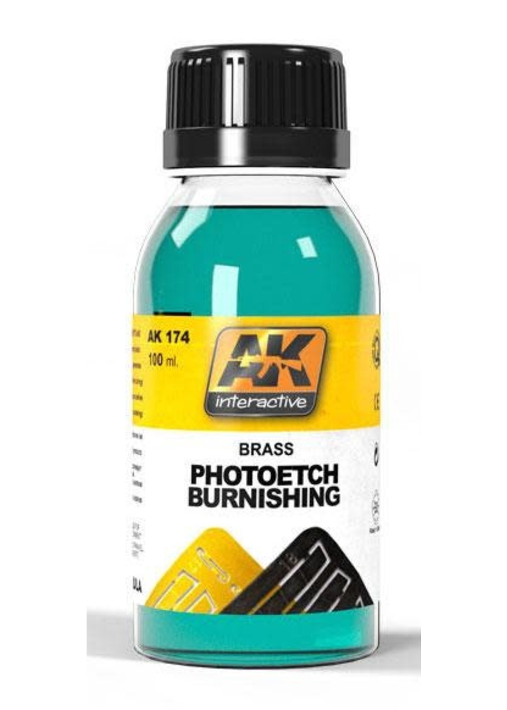 AK Interactive AK-174 Brass Photo-Etche Burnishing (100ml)