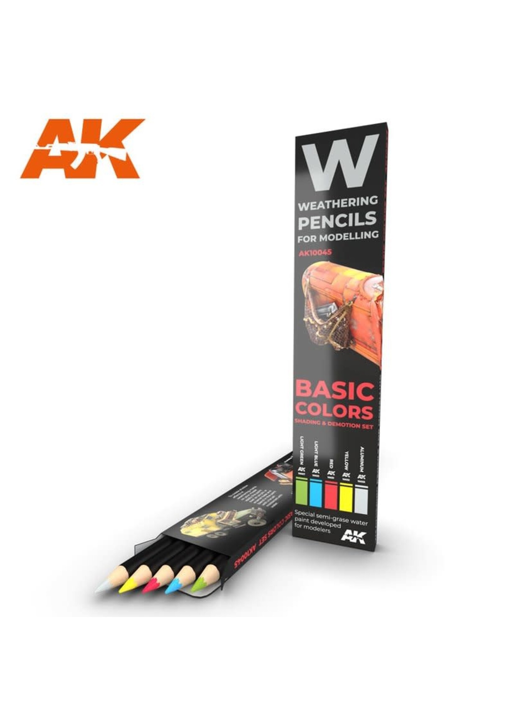 AK Interactive AK-10045 Watercolor Pencil Basics (5 Pack)